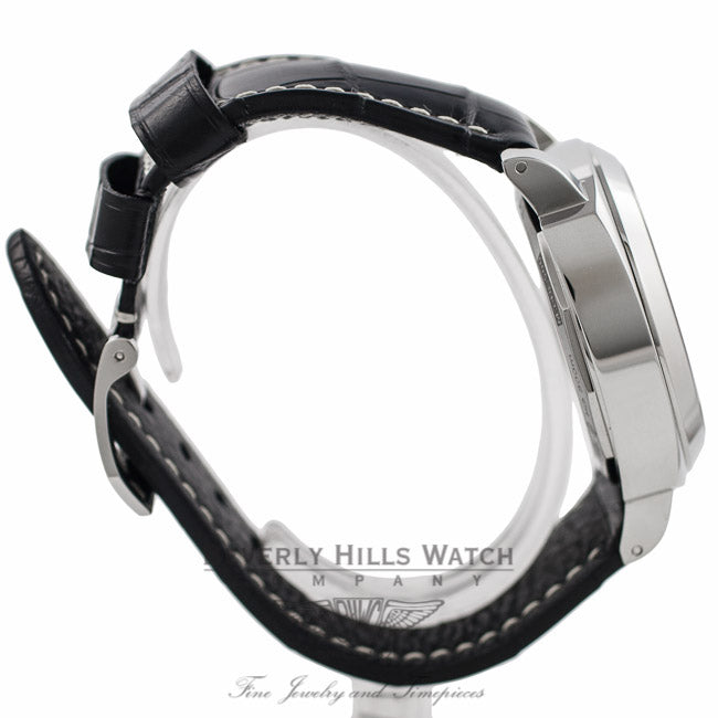Panerai Luminor Base 44MM Manual Stainless Steel White Dial PAM00114 RJU5W2 - Beverly Hills Watch Company Watch Store
