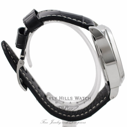 Panerai Luminor Base 44MM Manual Stainless Steel White Dial PAM00114 RJU5W2 - Beverly Hills Watch Company Watch Store
