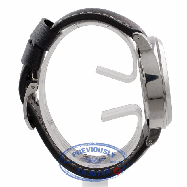 Panerai Luminor Base 8 Day Manual Wind Black Dial Stainless Steel PAM00560 ZL80VY - Beverly Hills Watch Company Watch Store