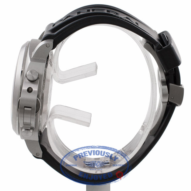 Panerai Daylight Chronograph Orange Markings Black Dial PAM00356 4TJCTW - Beverly Hills Watch Company Watch Store