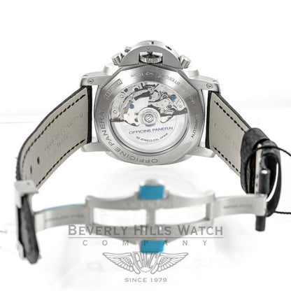 Panerai PAM00361 Luminor Flyback Stainless Steel Carbon Fiber Strap Watch -PAM361- Beverly Hills Watch Company Watches