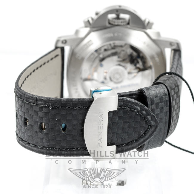 Panerai PAM00361 Luminor Flyback Stainless Steel Carbon Fiber Strap Watch -PAM361- Beverly Hills Watch Company Watches