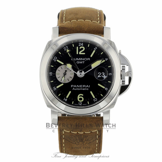 Panerai Luminor GMT 44mm Stainless Steel Black Dial PAM1088 RMRV9C - Beverly Hills Watch