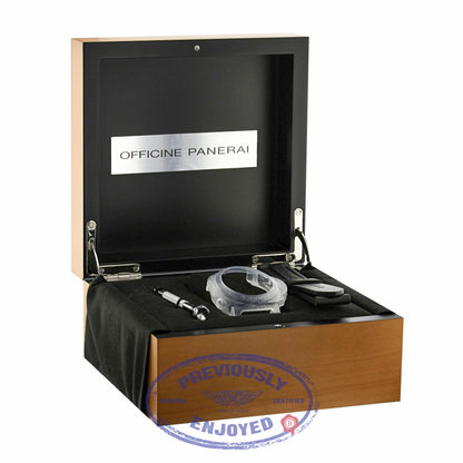 Panerai Luminor 1950 3 Days GMT Black Dial Brown Leather PAM00441 J8CUPU - Beverly Hills Watch