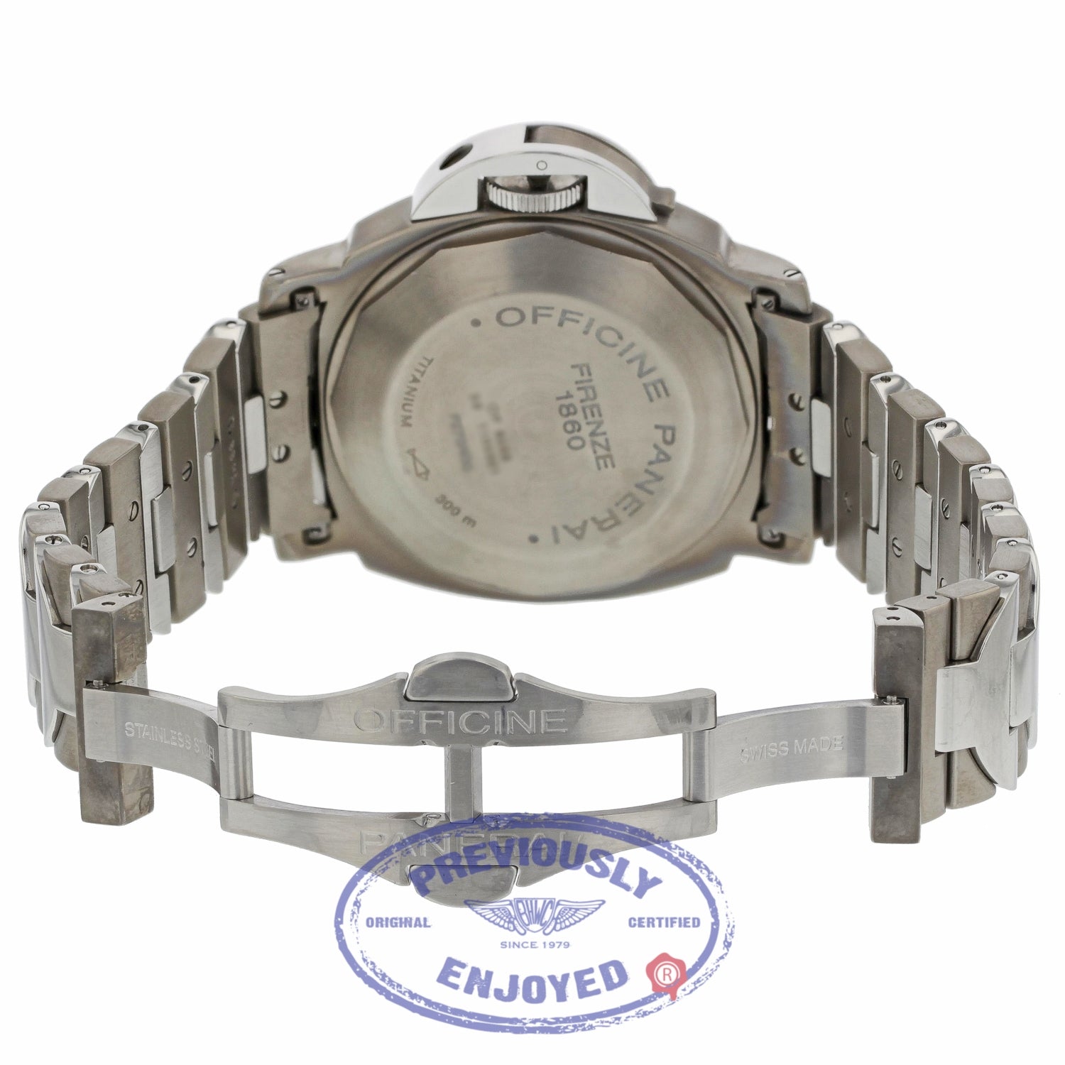 Panerai Luminor Marina 44MM Titanium Stainless Steel Black Dial PAM00220 ZLCJFV - Beverly Hills Watch