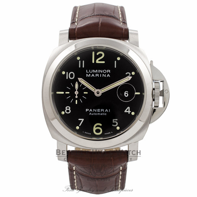 Panerai Luminor Marina 44MM Automatic Stainless Steel Black Dial PAM00164 HIYZYT - Beverly Hills Watch Company Watch Store