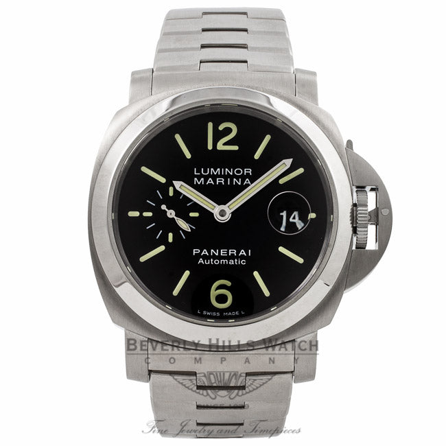 Panerai Luminor Marina 44MM Stainless Steel Automatic PAM00299 6WLGC6 - Beverly Hills Watch Company Watch Store