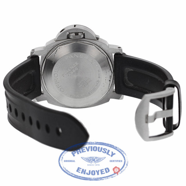 Panerai Luminor Marina Automatic 44mm Anthracite Arabic Dial Rubber Strap PAM00086 T0V17L - Beverly Hills Watch Company
