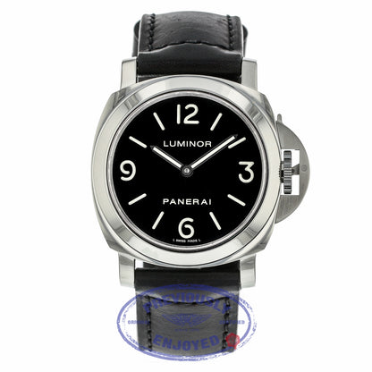 Panerai Luminor 44MM Manual Wind Stainless Steel Black Dial PAM00112 534QDY - Beverly Hills Watch