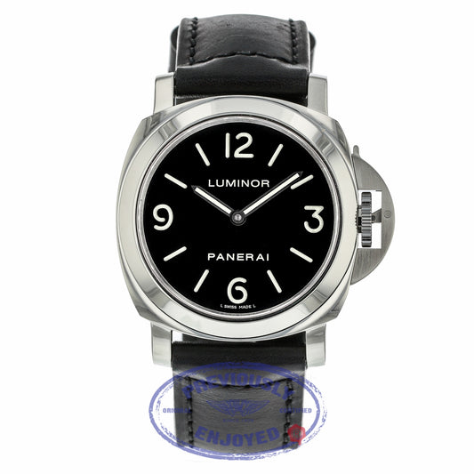 Panerai Luminor 44MM Manual Wind Stainless Steel Black Dial PAM00112 534QDY - Beverly Hills Watch