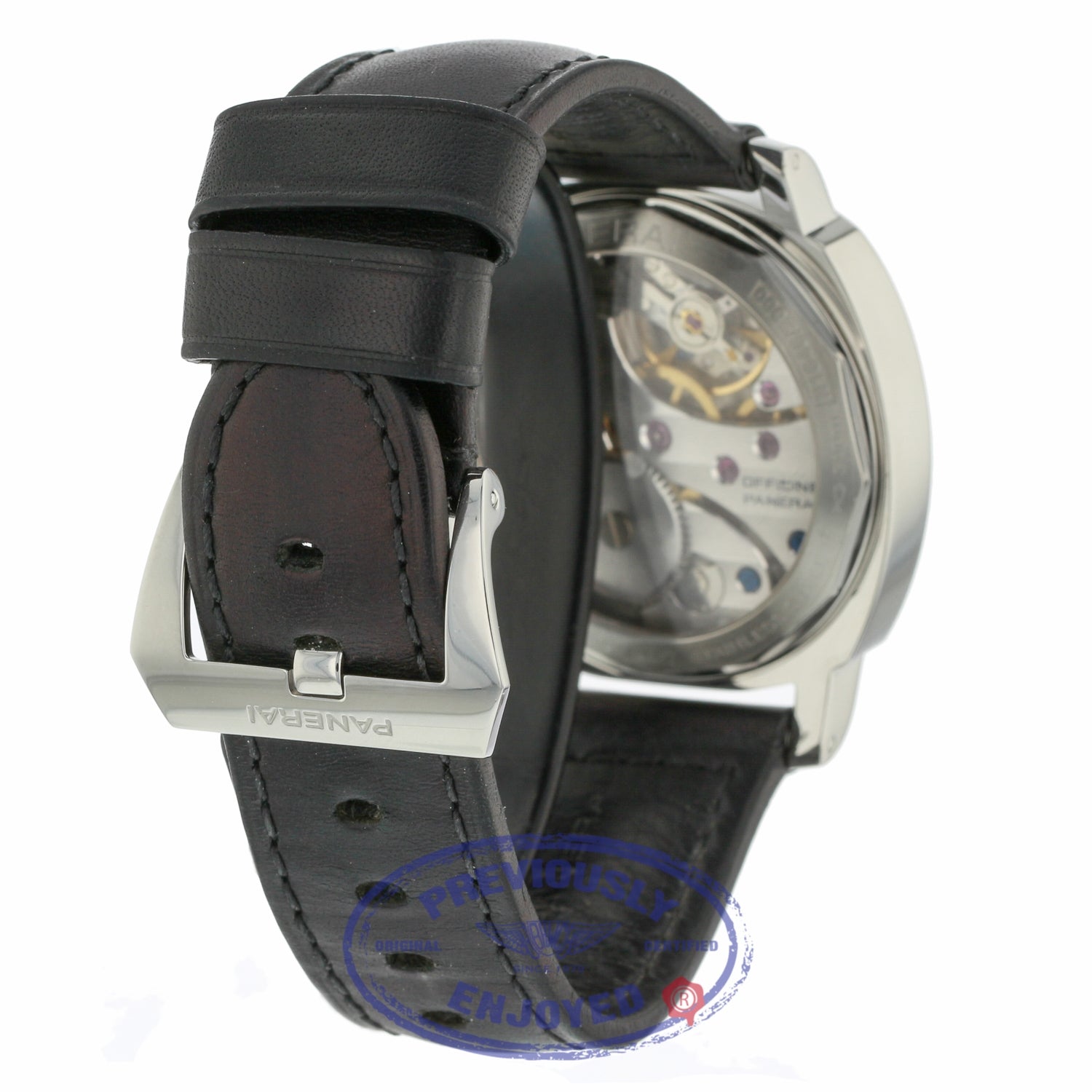 Panerai Luminor 44MM Manual Wind Stainless Steel Black Dial PAM00112 534QDY - Beverly Hills Watch