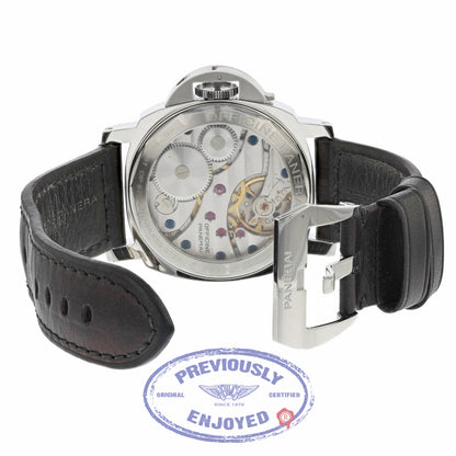 Panerai Luminor 44MM Manual Wind Stainless Steel Black Dial PAM00112 534QDY - Beverly Hills Watch