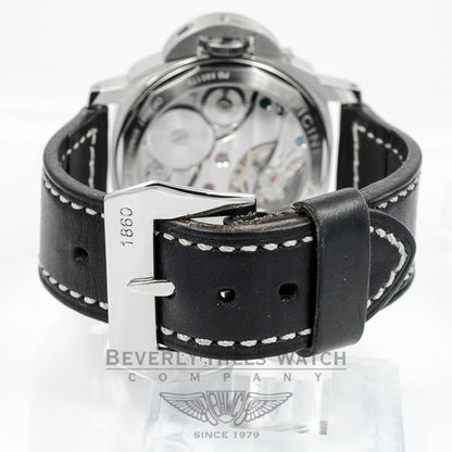 Panerai PAM00113 Luminor Marina Stainless Steel White Dial Manual Wind Watch -PAM113- Beverly Hills Watch Company Watches