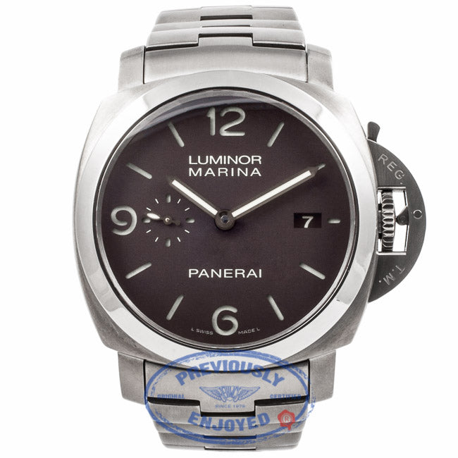 Panerai Luminor Marina 1950 Titanium PAM000352 UAK1DI -  Beverly Hills Watch Company Watch Store