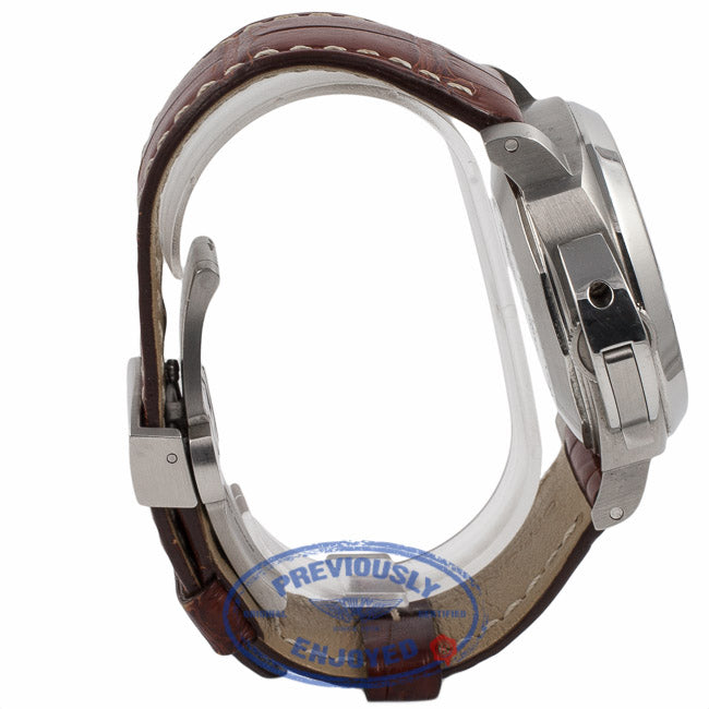 Panerai Luminor Marina Automatic Black Dial Stainless Steel PAM104 NV41UK - Beverly Hills Watch Company Watch Store