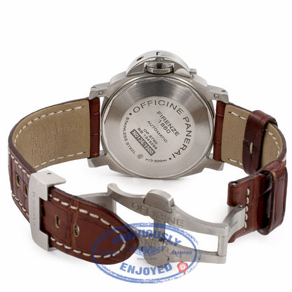 Panerai Luminor Marina Automatic Black Dial Stainless Steel PAM104 NV41UK - Beverly Hills Watch Company Watch Store