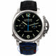 Panerai PAM00362 1950 Stainless Steel Blue Hands Leather Strap Rattrapante Watch PAM362 Beverly Hills Watch Company Watches