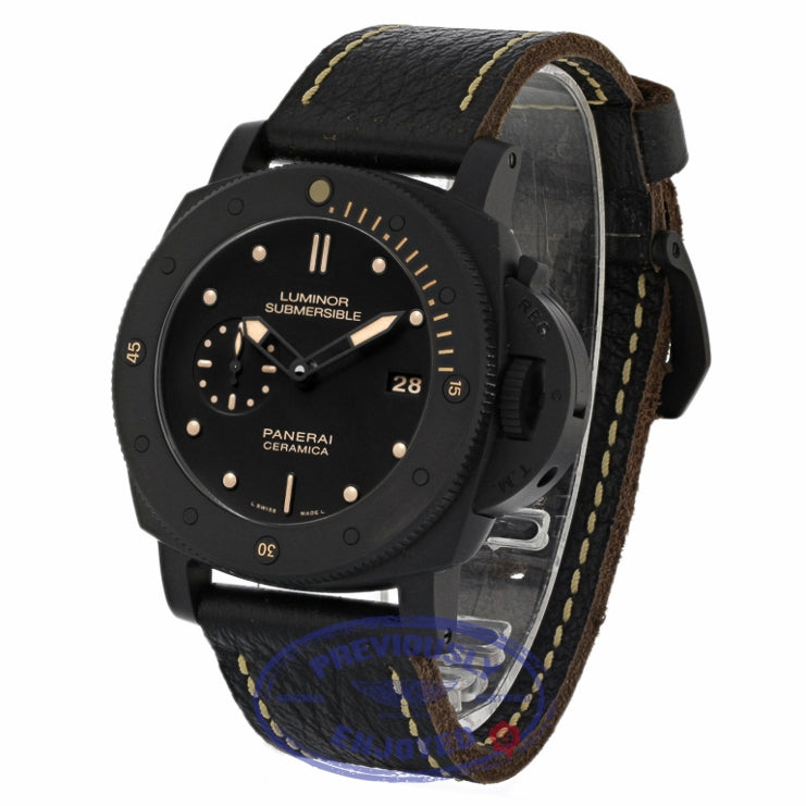 Panerai Luminor Submersible 1950 3 Days Automatic Ceramica Black PAM00508 282JJU - Beverly Hills Watch Company