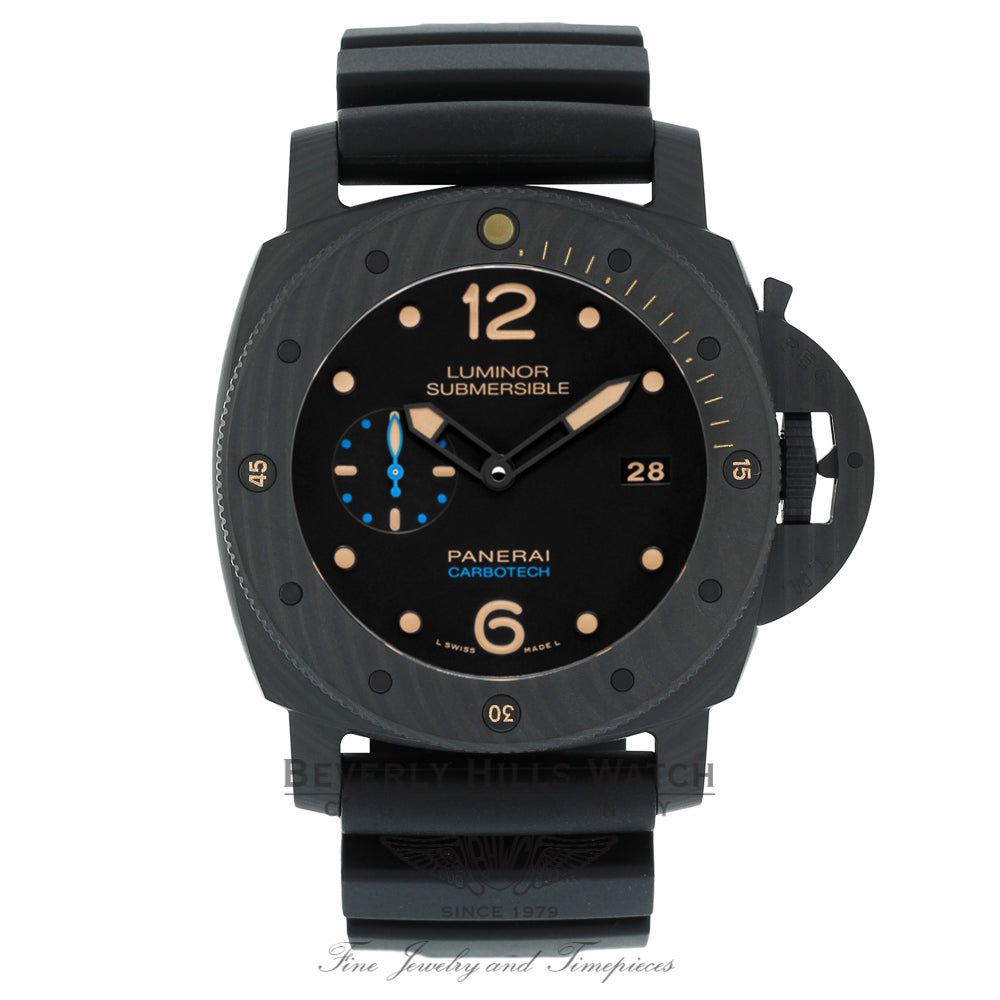 Panerai Luminor Submersible Black Dial Automatic Carbotech 47mm PAM00616 UCZF83 - Beverly Hills Watch