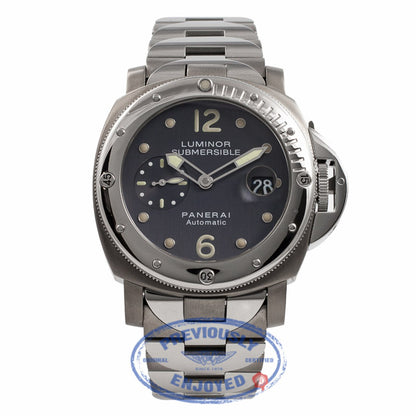 Panerai Luminor Submersible Slate Dial Stainless Steel Titanium PAM000170 PQK3B5 - Beverly Hills Watch Company Watch Store