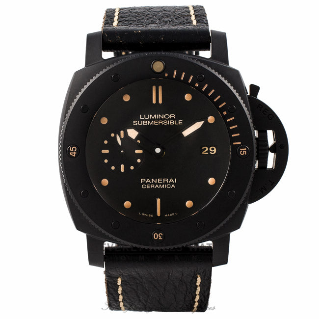 Panerai Luminor Submersible 1950 3 Days Automatic Ceramica Black PAM00508 NL2L6W - Beverly Hills Watch Store