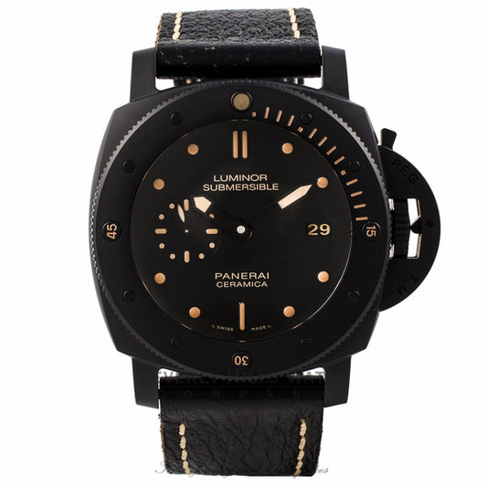 Panerai Luminor Submersible 1950 3 Days Automatic Ceramica Black PAM00508 NL2L6W - Beverly Hills Watch Store