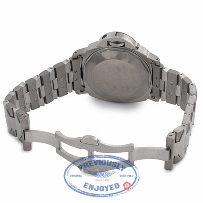 Panerai PAM00091 Luminor Marina Titanium Stainless Steel 44mm Case Anthracite Dial Bracelet PAM00091 U29QH6 - Beverly Hills Watch Company Watch Store