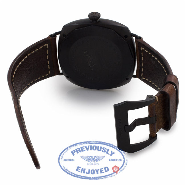 Panerai Radiomir Composite Marina Militare 8 Giorni 47MM Stainless Steel Brown Dial Brown Strap PAM00339 LMCTX2 - Beverly Hills Watch Company Watch Store