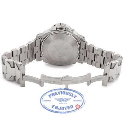 Panerai Luminor GMT Stainless Steel 40MM Black Dial PAM00160 RZPPCS - Beverly Hills Watch Store