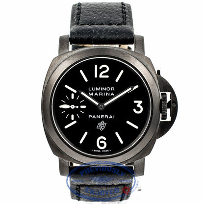 Panerai PAM00005 Luminor Marina Base 'Logo' 44mm Stainless Steel Black DLC Coated Case PAM05 Beverly Hills Watch Company Watch Store