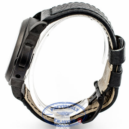 Panerai PAM00005 Luminor Marina Base 'Logo' 44mm Stainless Steel Black DLC Coated Case PAM05 Beverly Hills Watch Company Watch Store