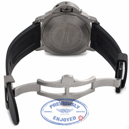 Panerai Luminor Submersible Black Dial Rubber Strap PAM00025 KE1H4F - Beverly Hills Watch Store