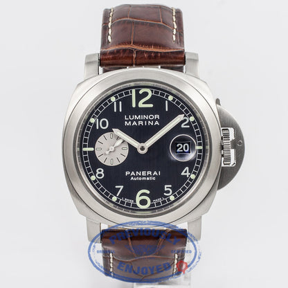 Panerai PAM00086 Luminor Marina 44mm Stainless Steel Case Anthracite Dial Automatic Watch PAM86E Beverly Hills Watch Company Watch Store