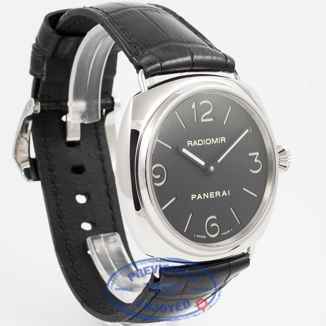 Panerai PAM00210 Radiomir 45mm Stainless Steel Case Black Dial Manual Wind Watch PAM210 Beverly Hills Watch Company Watch Store