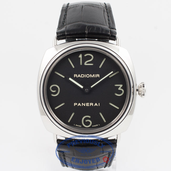 Panerai PAM00210 Radiomir 45mm Stainless Steel Case Black Dial Manual Wind Watch PAM210 Beverly Hills Watch Company Watch Store