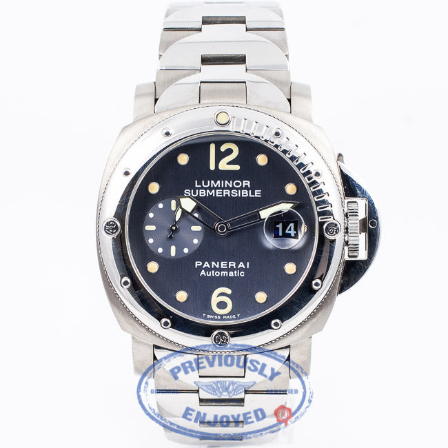 Panerai PAM00170 Submersible 44mm Titanium/Stainless Steel Case and Bracelet Anthracite Automatic Dive Watch PAM170G Beverly Hills Watch Company Watch Store