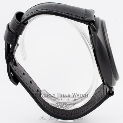 Panerai PAM00292 Radiomir 45mm Black Ceramic Case Black Dial Manual Wind Leather Strap Watch PAM292O Beverly Hills Watch Company Watch Store