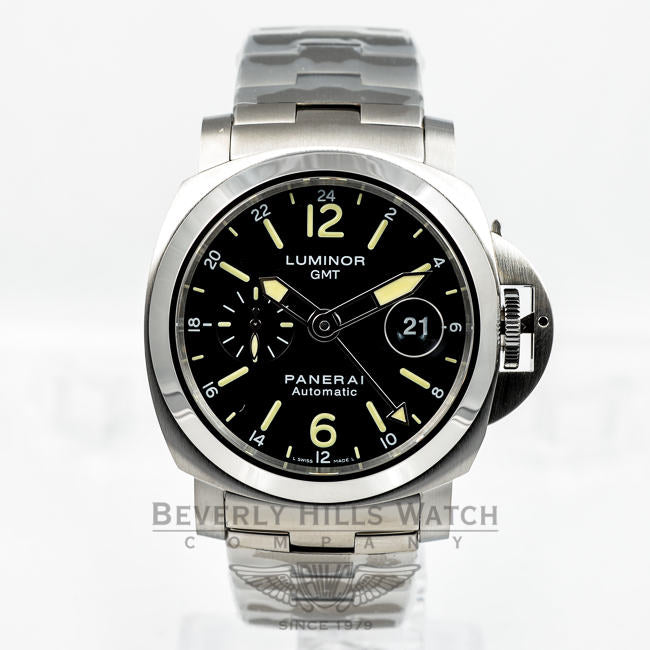 Panerai PAM00297 Luminor GMT 44mm Stainless Steel Beverly Hills Watch Company Watches