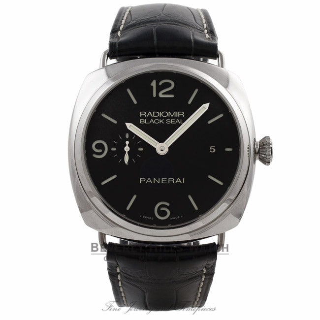 Panerai Radiomir 45mm 3 Day Power Reserve Automatic Black Dial PAM00388 WQ77EL  - Beverly Hills Watch Company Watch Store