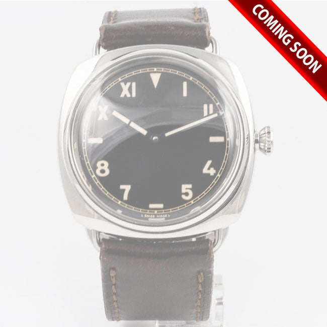 Panerai Radiomir 1936 Brown Dial 47MM Stainless Steel PAM000249 J2EULE - Beverly Hills Watch Company Watch Store