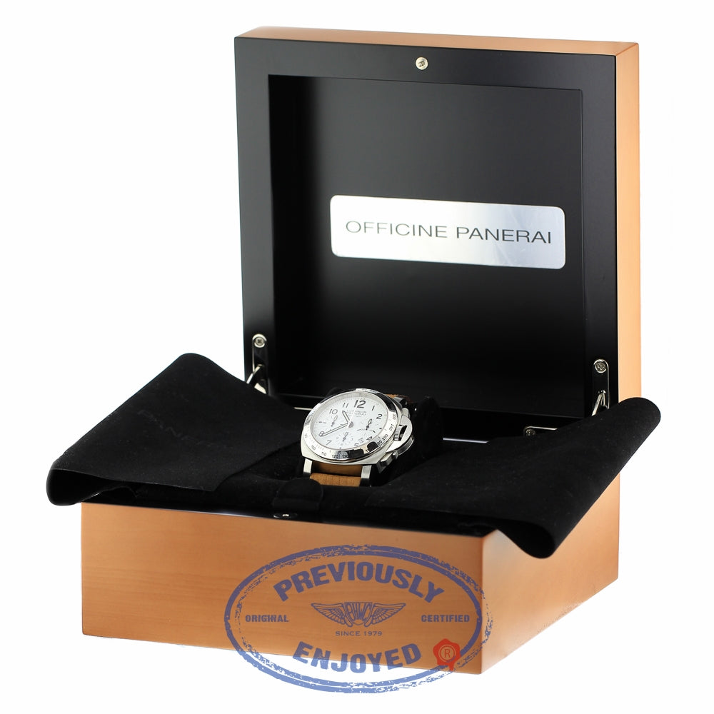 Panerai PAM188 Luminor Daylight 44mm Stainless Steel White Dial PAM00188 DQF6PL - Beverly Hills Watch