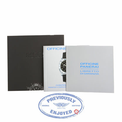 Panerai PAM188 Luminor Daylight 44mm Stainless Steel White Dial PAM00188 DQF6PL - Beverly Hills Watch