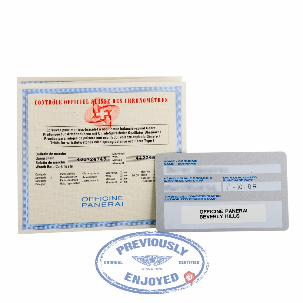 Panerai PAM188 Luminor Daylight 44mm Stainless Steel White Dial PAM00188 DQF6PL - Beverly Hills Watch