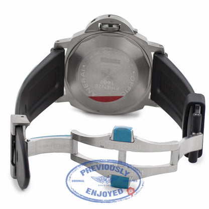 Panerai Luminor Titanium Power Reserve Blue Dial PAM00093 21VDCS - Beverly Hills Watch Company Watch Store