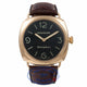 Panerai Radiomir 45MM Rose Gold Black Dial Brown Leather Strap PAM231 8Q9VQT  - Beverly Hills Watch Store