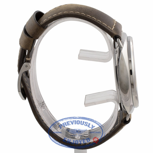 Panerai Radiomir Black Seal 45MM Stainless Steel Brown Leather Strap PAM00183 92NC39 - Beverly Hills Watch Company Watch Store