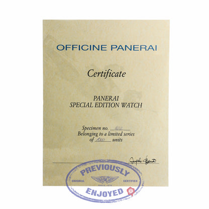 Panerai Radiomir 3 Days Acciaio Brevettato Manual Wind 47mm Stainless Steel Black Dial PAM00685