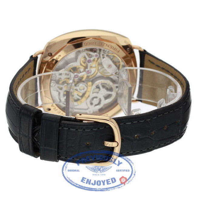 Panerai Radiomir 47mm GMT Oro Rosso Blue Dial PAM00598 28Q19A - Beverly Hills Watch Company