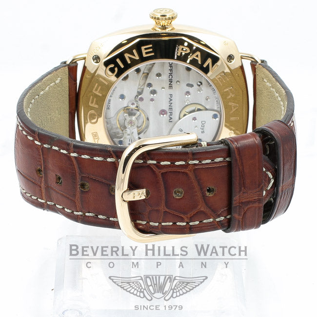 Panerai Radiomir 8 Day Power Reserve Rose Gold Watch PAM00197 Beverly Hills Watch Company