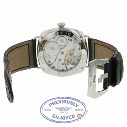 Panerai Radiomir 45mm Stainless Steel Case Black Dial Manual Wind PAM00210 DZ07NC - Beverly Hills Watch Company